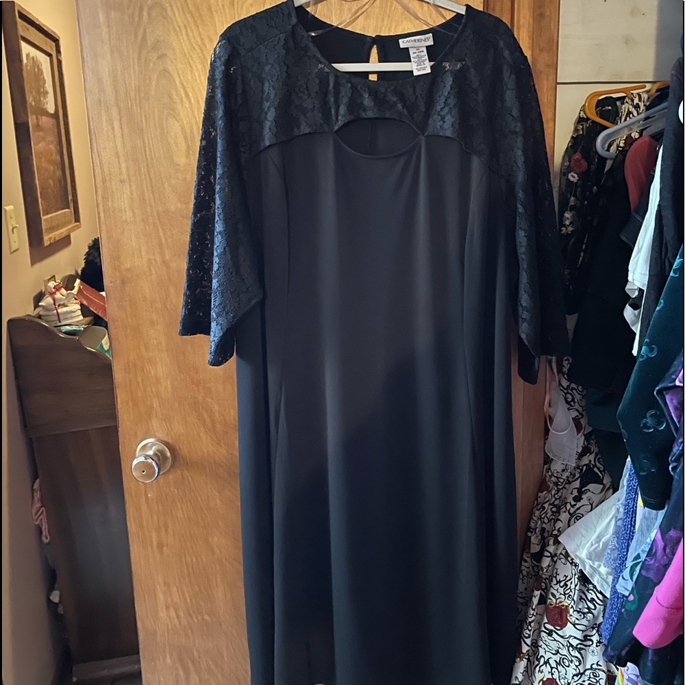 Catherine's Knee Length Black Dress